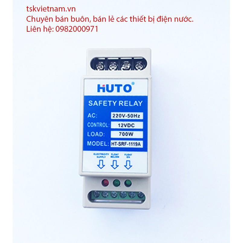 Combo 1 Rơ le an toàn cho phao điện HUTO và 1 Phao điện HUTO dây 2 mét