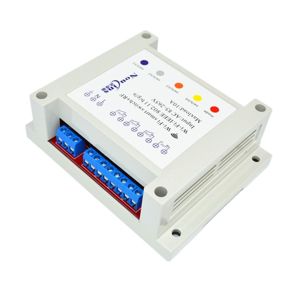 AC85-265V 4 Channel Wireless Remote Control WiFI Smart Home Switch 433MHz #5