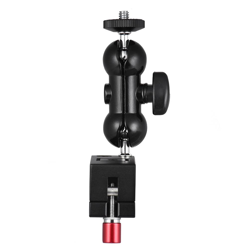 Thanh kẹp 25mm với Màn hình tay ma sát khớp nối 360 ° Xoay tự do với đầu bi đôi ren 1/4 "3/8"