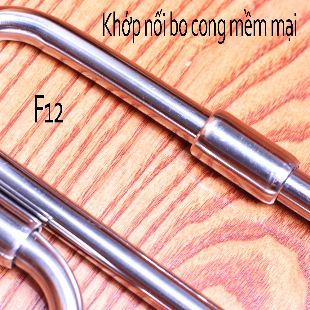 Bộ in out inox Fi12 xoay 360 Sáng Bóng