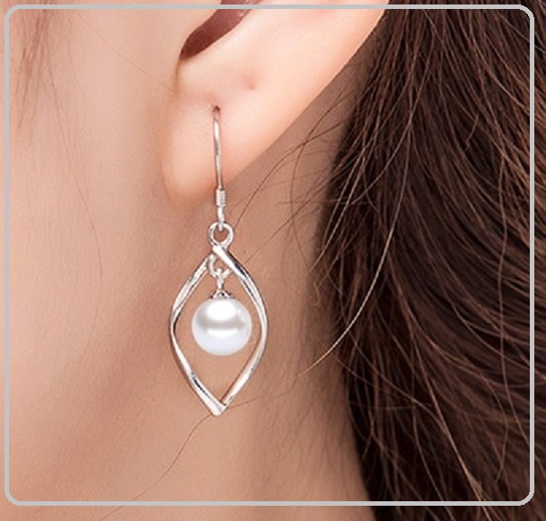 Bông tai nữ ngọc trai Cườm siêu đẹp sang trọng đẳng cấp
