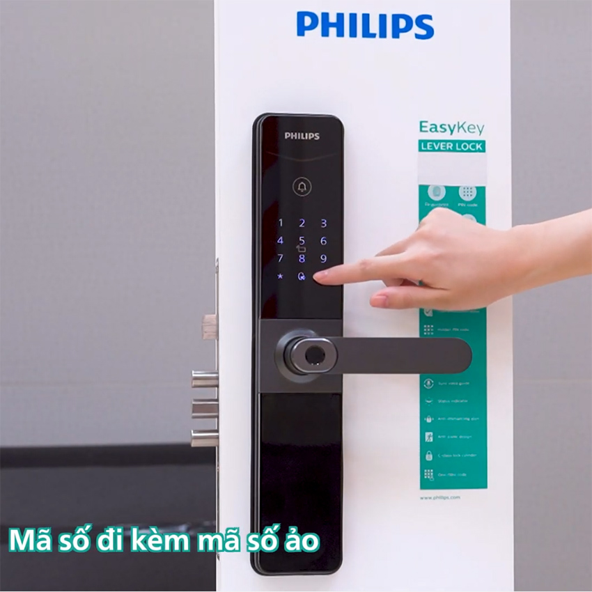 HÁNG CHÍNH HÃNG - Bộ khóa cửa thông minh Gateway điều khiển từ xa, vân tay, thẻ từ, mật khẩu và chìa cơ. Thương hiệu Hà Lan cao cấp Philips DDL610-5HBS