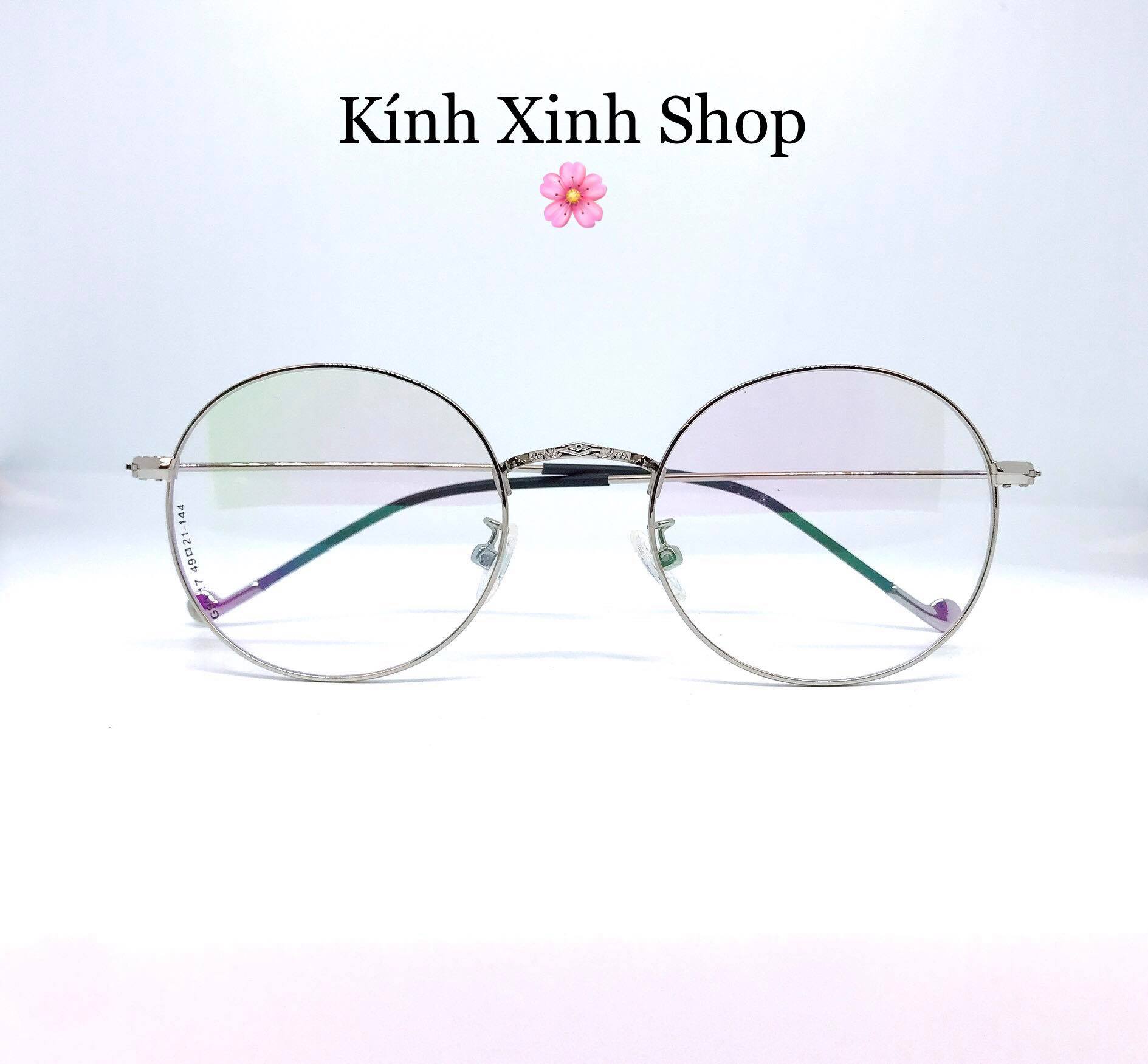 Kính Mắt tròn nhỏ gọng kim loại tăm mảnh Hàn Quốc (Nhiều Màu)