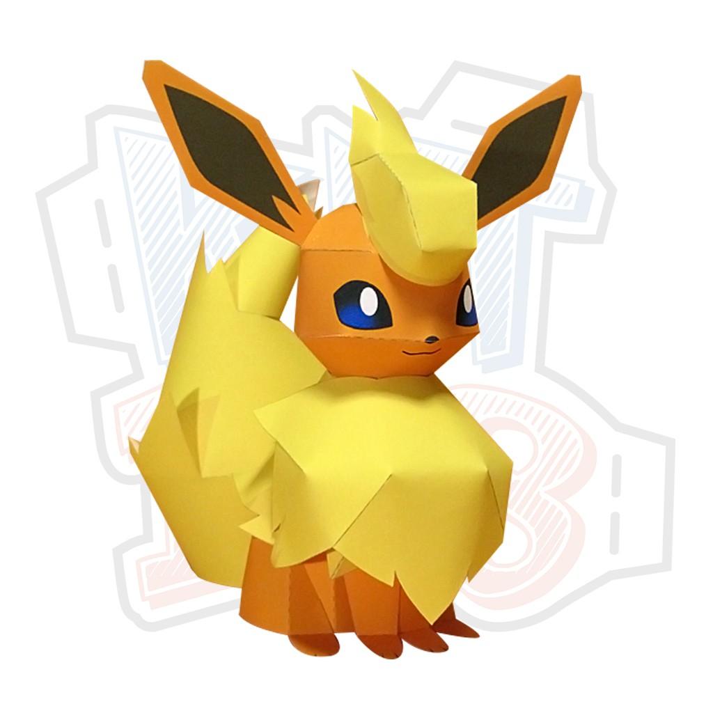 Mô hình giấy Anime Pokemon Flareon