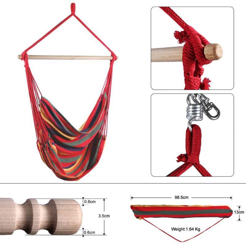 Treo Ghế Võng Di Động Du Lịch Cắm Trại Nhà Phòng Ngủ Đầm Ngủ Ghế Lười Ốp Vườn Không Gậy