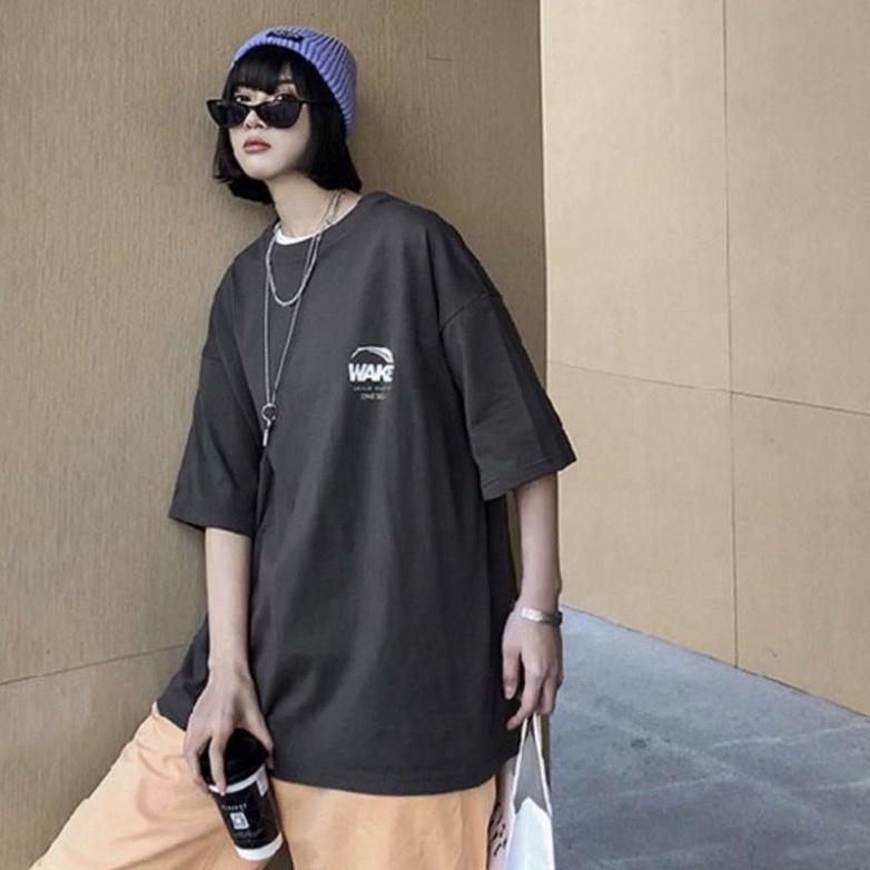 Áo thun tay lỡ form rộng Oversize Unisex, áo phông nam nữ AD68