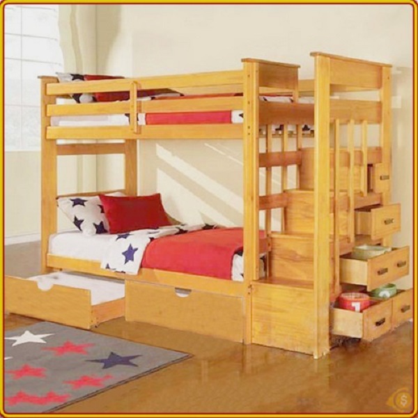 GIƯỜNG BA TẦNG CHO BÉ GT101 ( Hàng CAO CẤP)