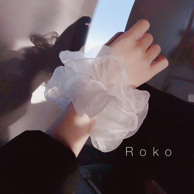 DÂY BUỘC TÓC TRONG SUỐT - SCRUNCHIES ROKO HANDMADE