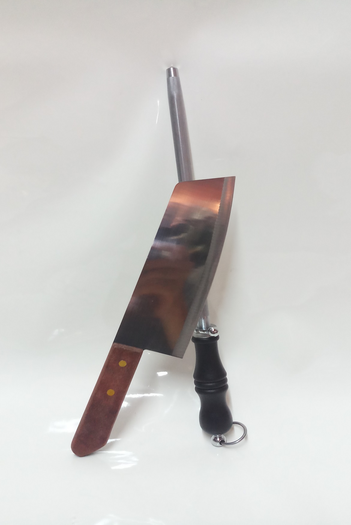COMBO 1 LIẾC DAO THÁI LAN TRÒN CAO CẤP+ 1 DAO INOX ĐA NĂNG CÁN NHỰA.
