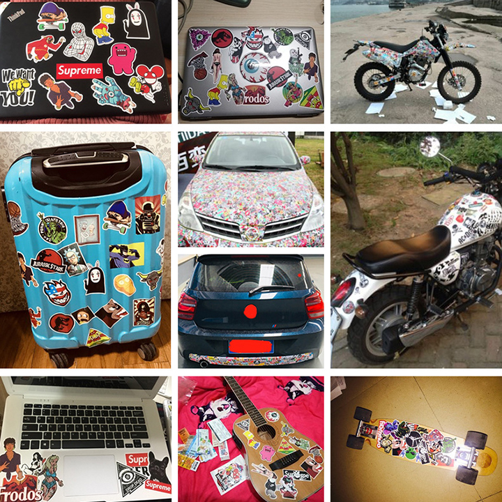 Bộ Sticker dán cao cấp chủ đề PHƯƠNG TIỆN GIAO THÔNG - VEHICLES - Dùng dán Xe, dán mũ bảo hiểm, dán Laptop