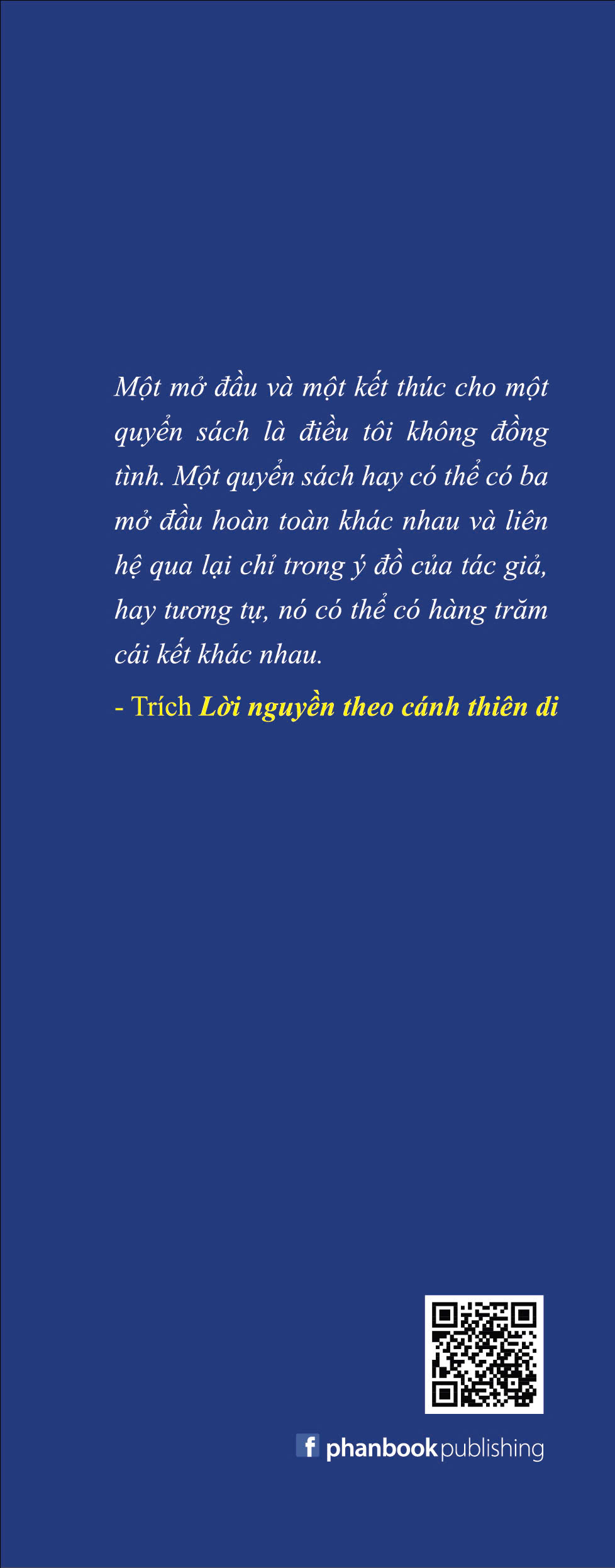 Lời Nguyền Theo Cánh Thiên Di - Tiểu Thuyết