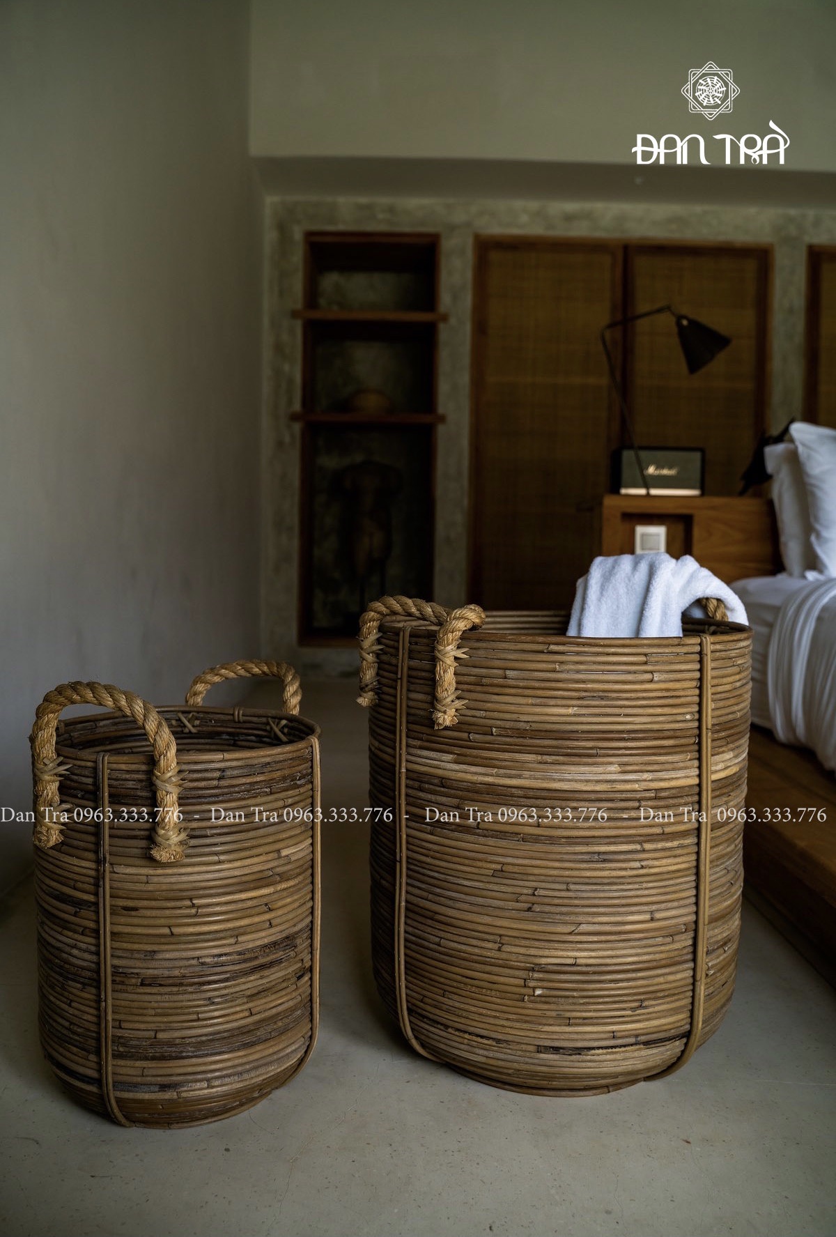 Sọt Mây Đựng Quần Áo Cao Cấp - Phụ Kiện Mây Tre Đan