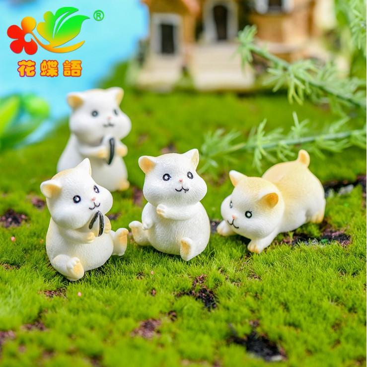 Combo 04 chú Hamster dễ thương trang trí tiểu cảnh, thủy sinh, DIY