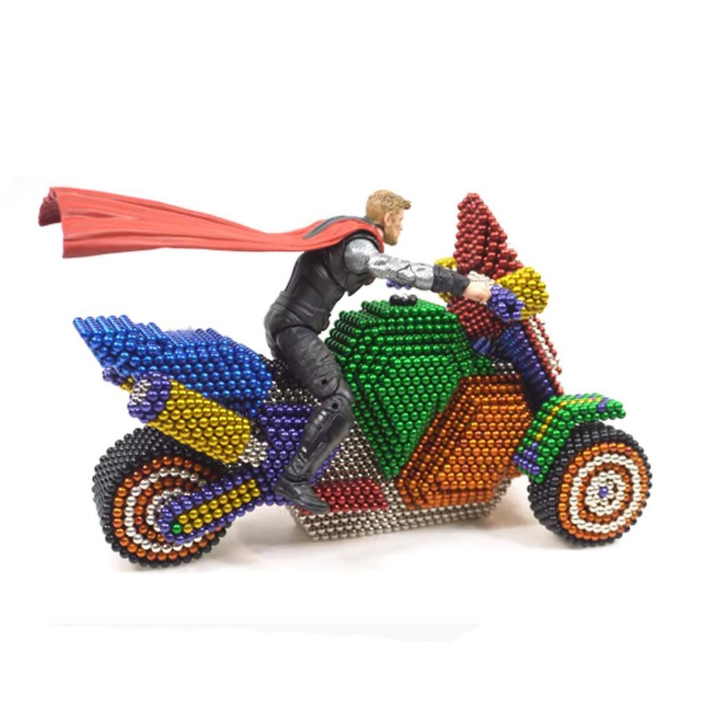 Nam châm bi 8 màu - Bucky ball 5mm , Bi nam châm tròn - bucky ball 8 màu giúp tăng khả năng tư du