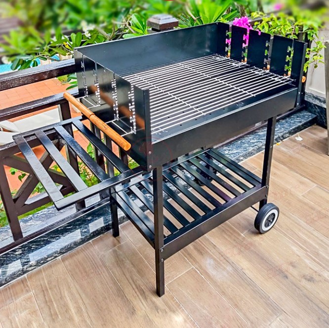 Bếp nướng BBQ-350, bếp nướng than hoa, bếp nướng sân vườn, ngoài trời