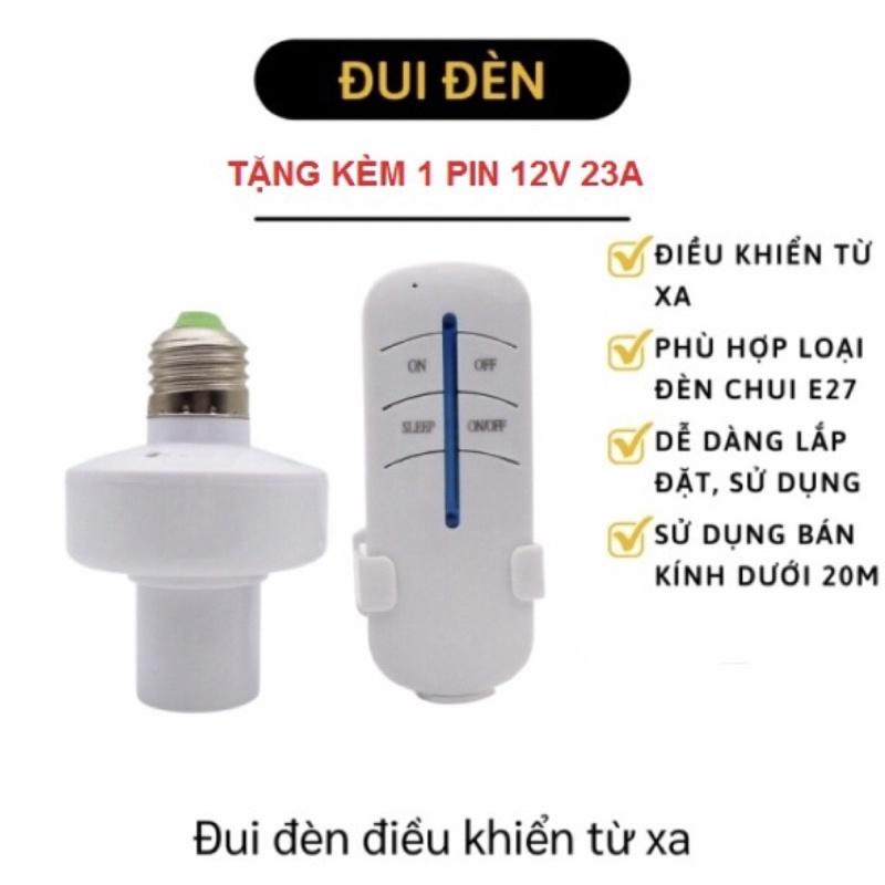 Đui Đèn Điều Khiển Từ Xa (Tặng kèm pin)