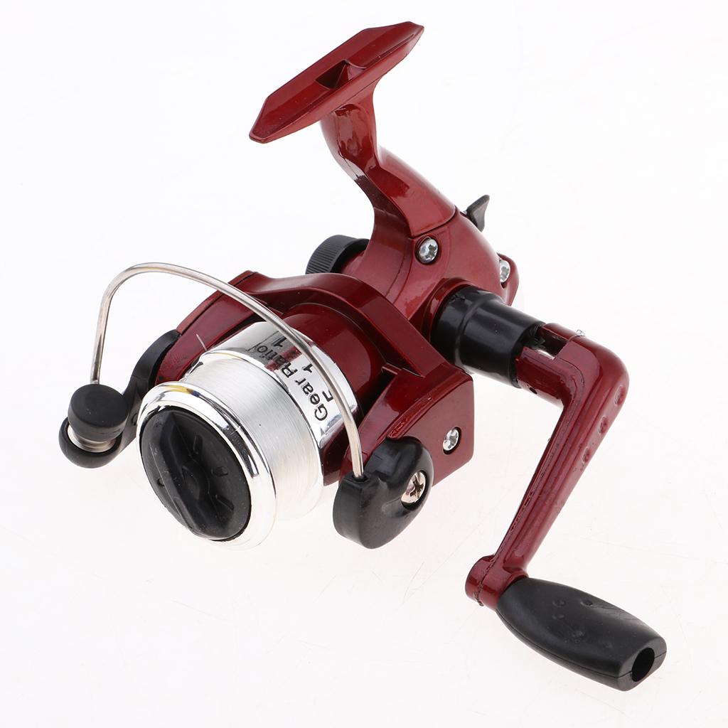 Mini Portable Pocket Fish Pen Shape Metal Fishing Rod Pole Reel Lure Hook