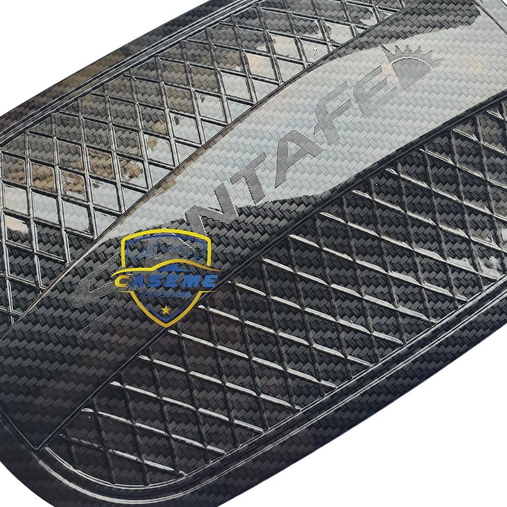 Ốp Nắp Bình Xăng Dành Cho Xe Hyundai Santafe 2021 Vân Carbon Cao Cấp