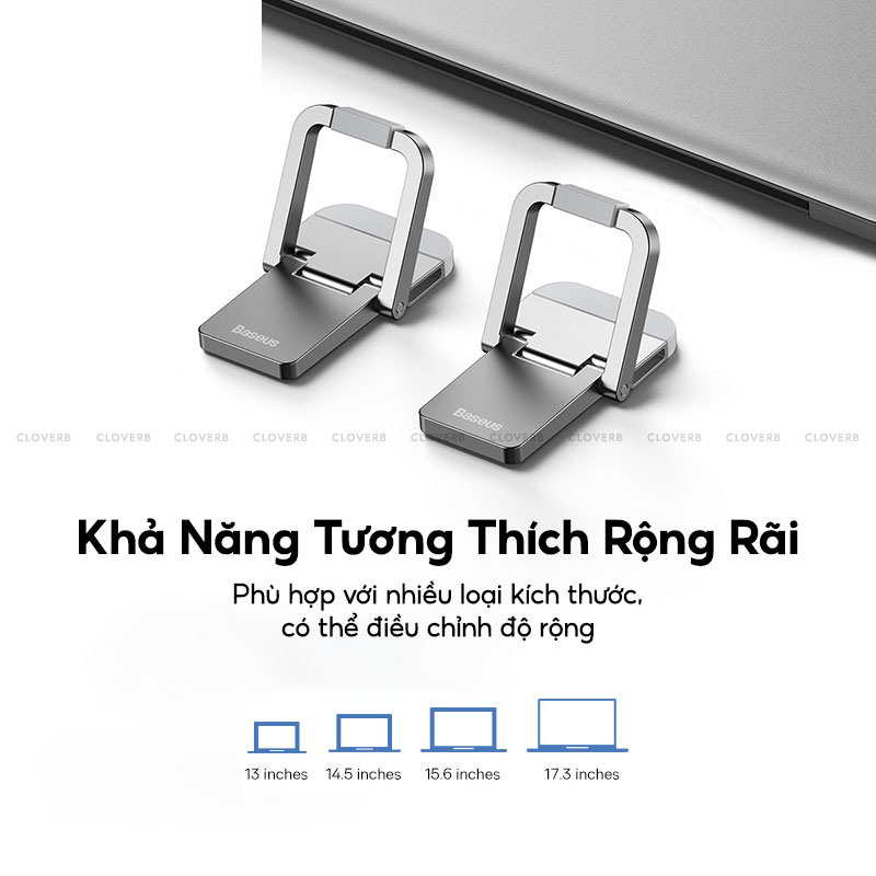 Giá Đỡ BASEUS Slim Laptop Kickstand Có Thể Gập Gọn Cho Máy Từ 13 Đến 17 inch | Hàng Chính Hãng
