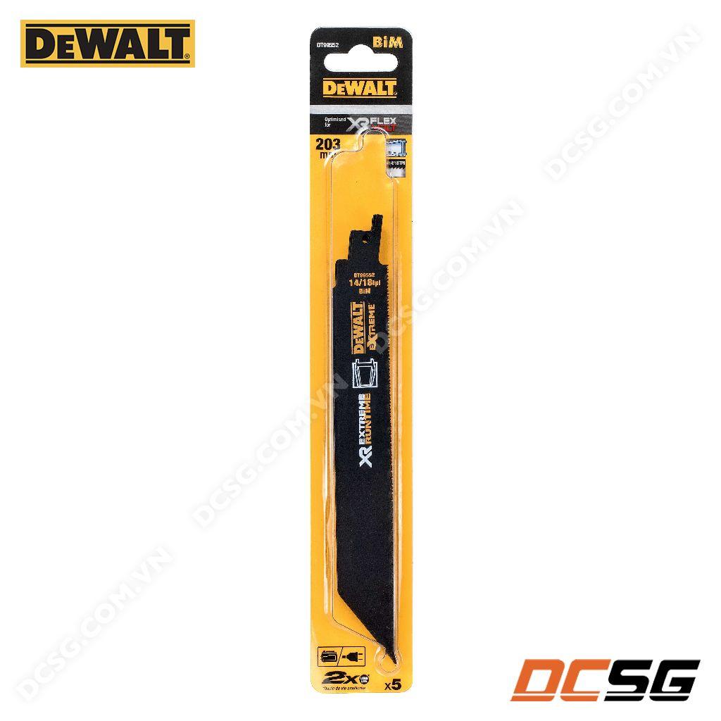 Lưỡi cưa kiếm cắt kim loại 14/18TPI DEWALT EXTREME | DCSG