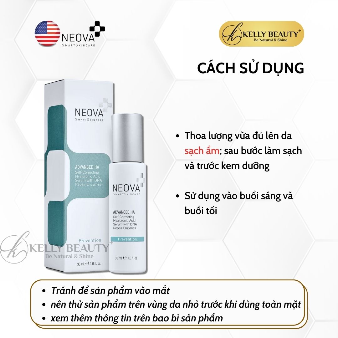 Tinh Chất Cấp Ẩm Phục Hồi Tế Bào Da NEOVA Advanced HA | Kelly Beauty