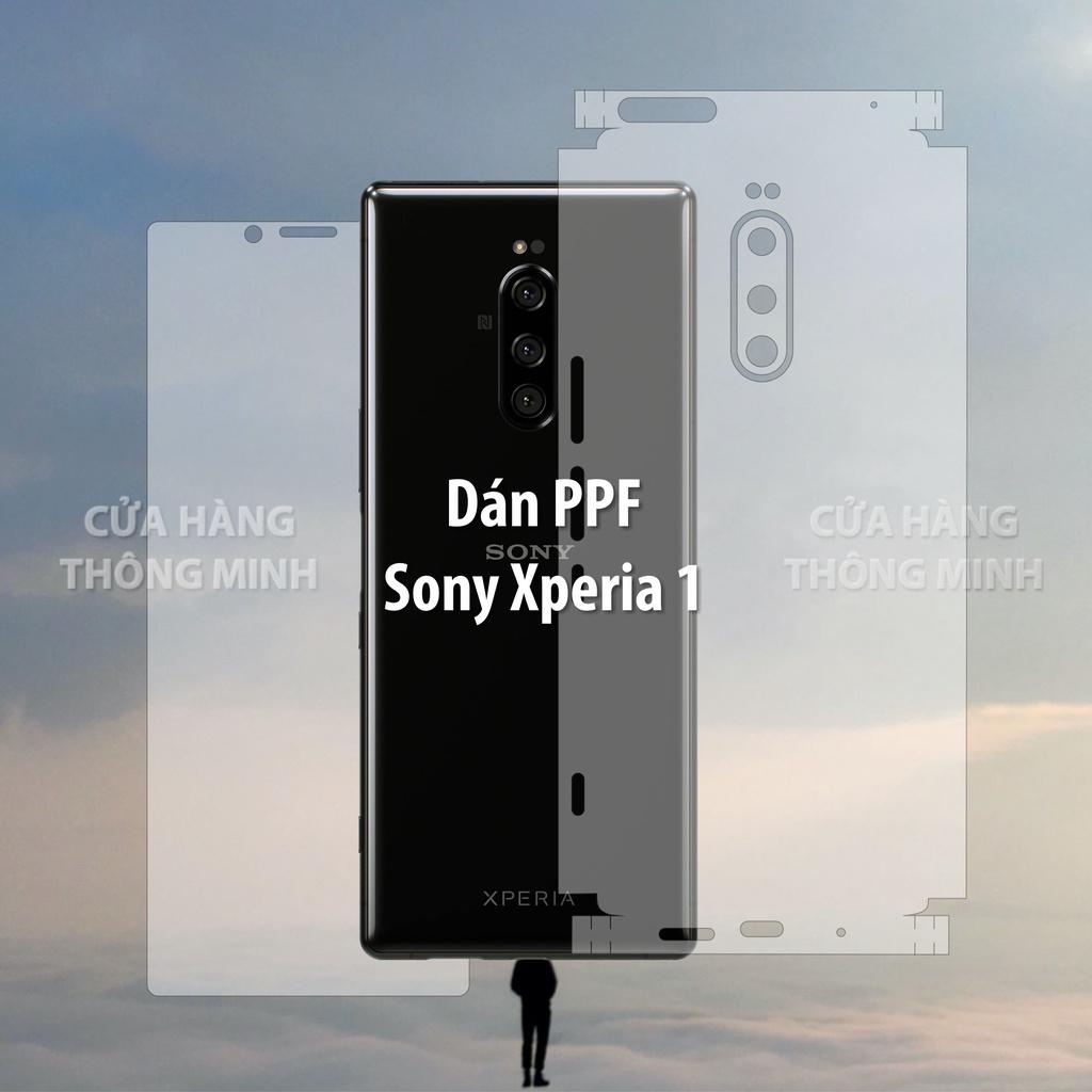 Tấm dán dành cho Sony Xperia 1 dán PPF mặt trước, dán mặt sau, dán màn hình, dán mặt lưng Full viền chuẩn