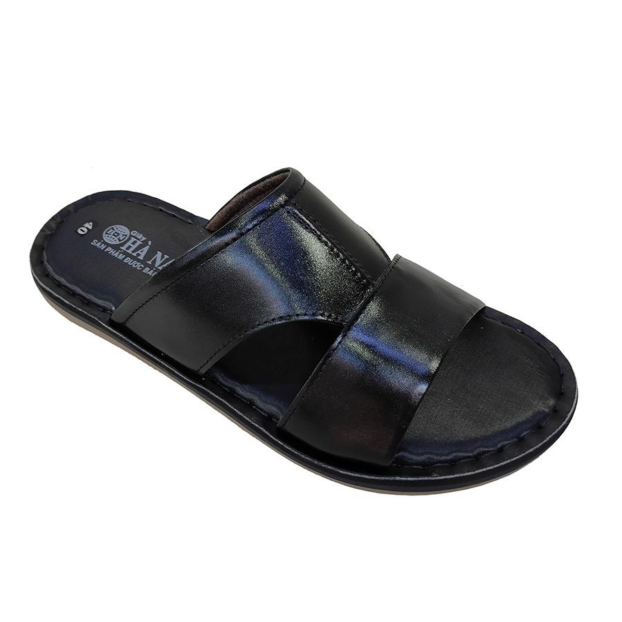 Dép Nam Quai Ngang Da Bò Thật TiTi ĐÔ Cao Cấp DNA2190d