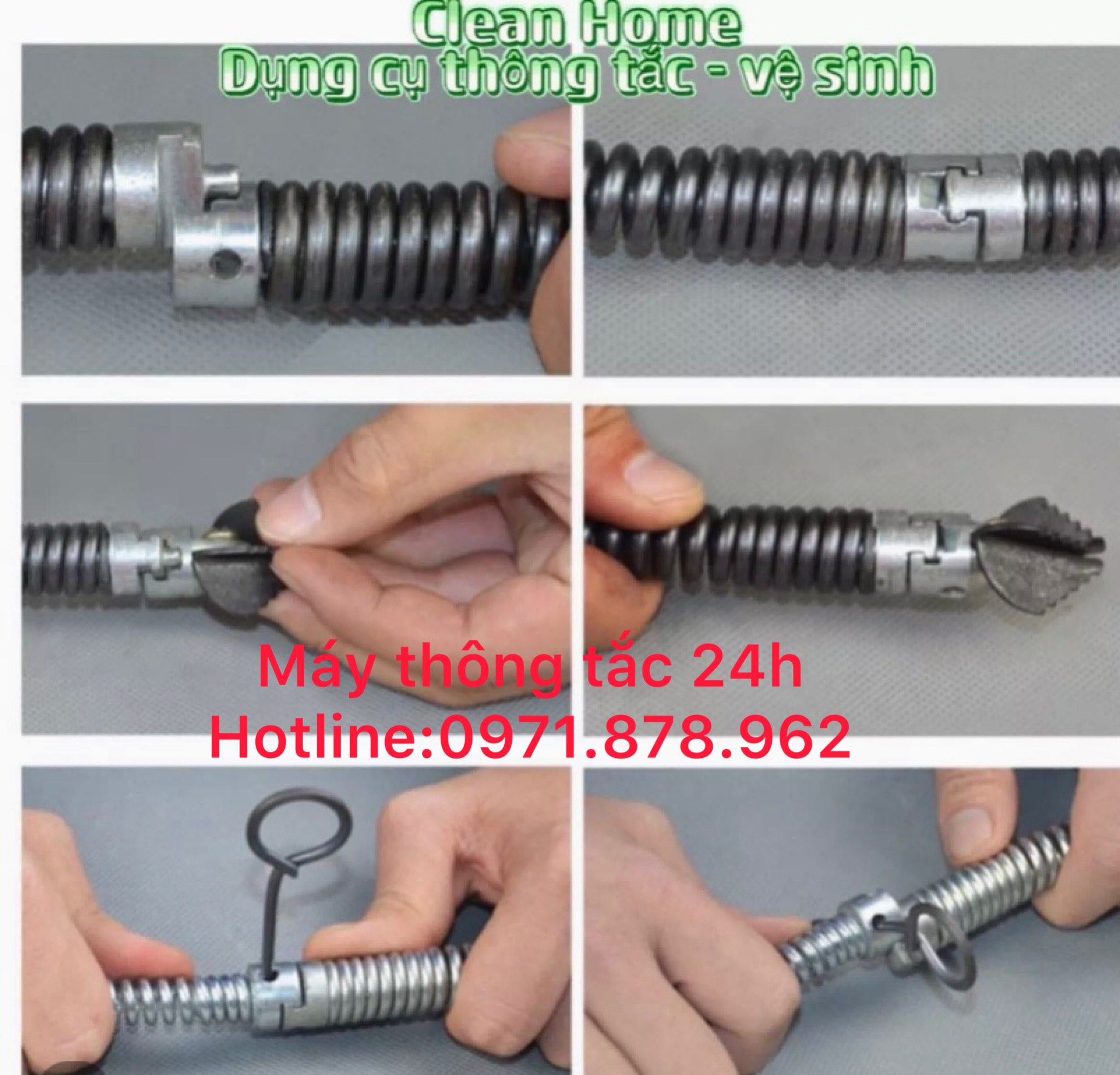 Dây thông tắc cống dài 3m dây phi 16