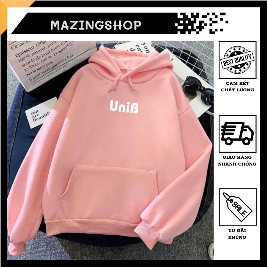 Free Ship - Áo Khoác Nỉ Hoodie UniB KNN29 - KNN29 - Hồng