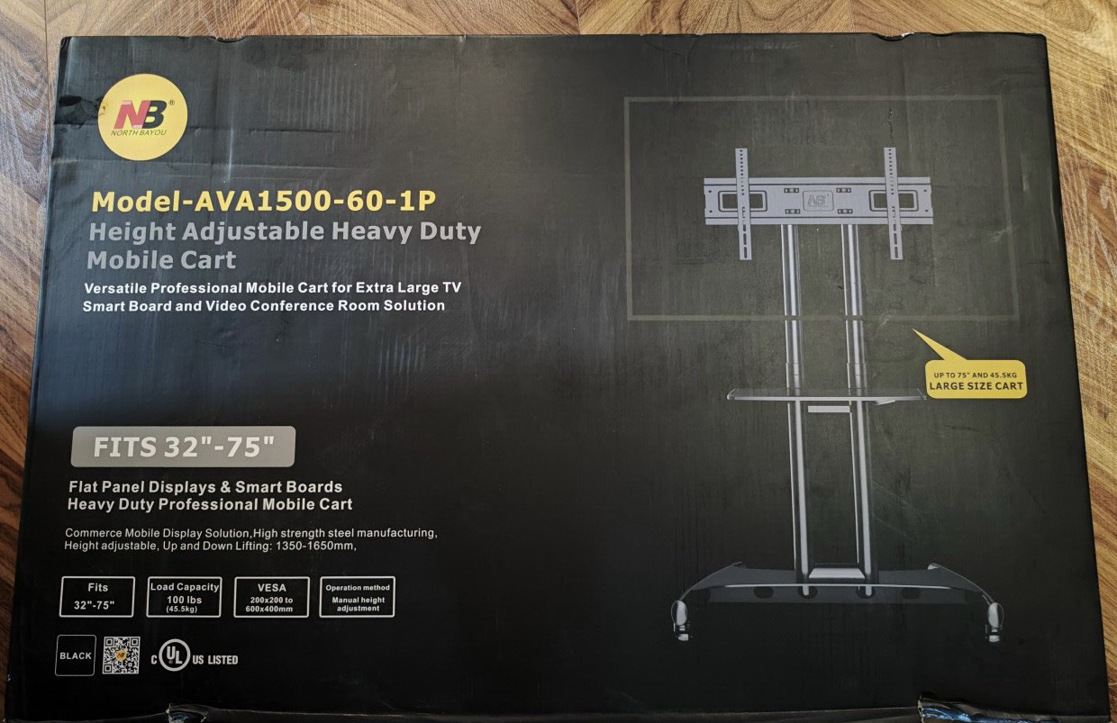Giá Treo Tivi Di Động AVA1500 dùng cho tivi 32-75inch. Hàng Chính Hãng