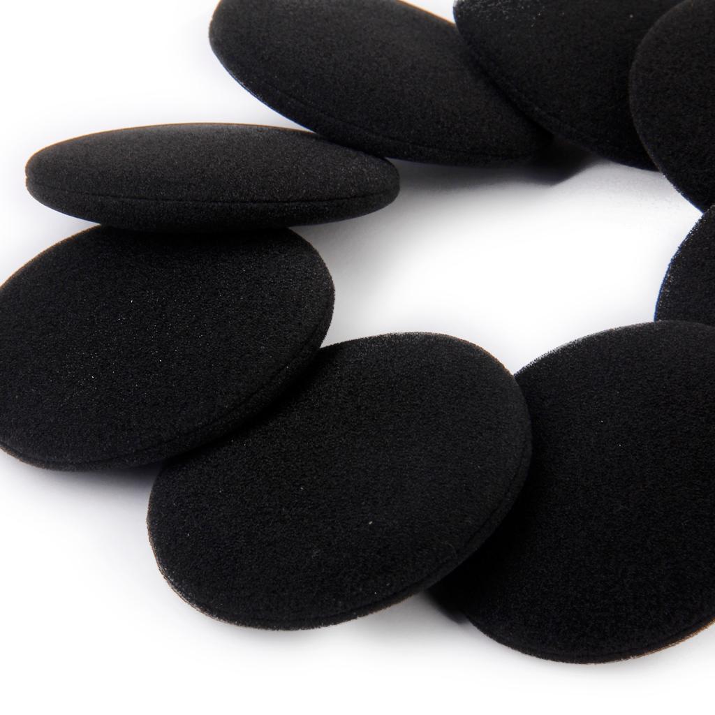 4pair 60mm Earpads Foam Ear Cushions for Helmet Black