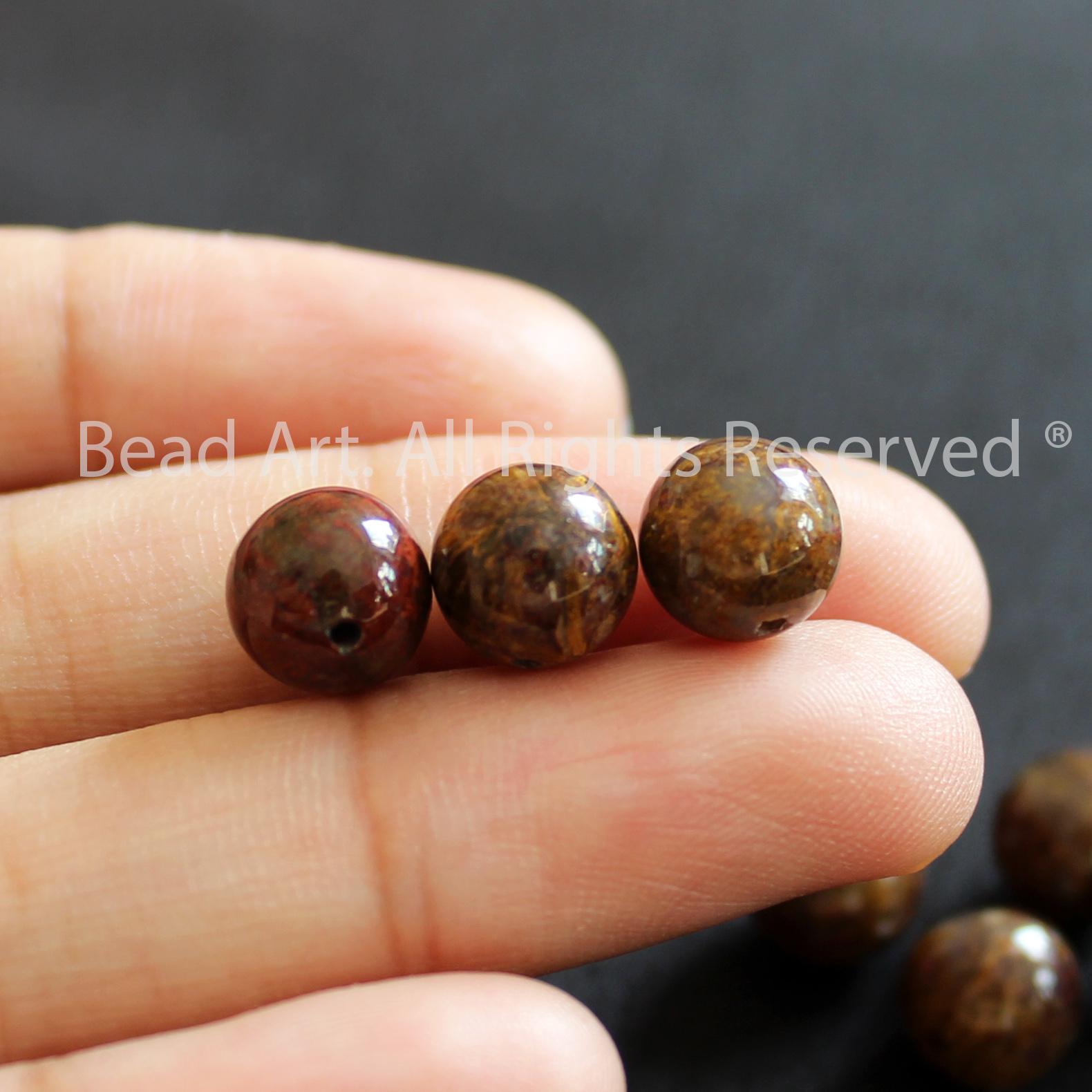 8MM Đá Giông Bão, Pietersite Tự Nhiên A, Đá Phối Vòng Tay Phong Thuỷ, Làm Trang Sức, Chuỗi Hạt - Bead Art