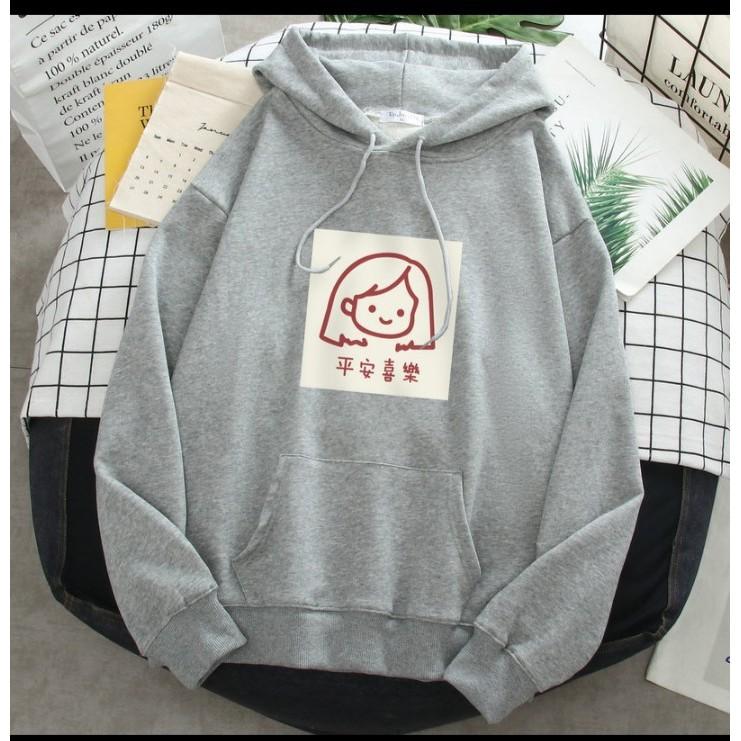Áo hoodie logo cô gái chất nỉ bông dày siêu ấm 76