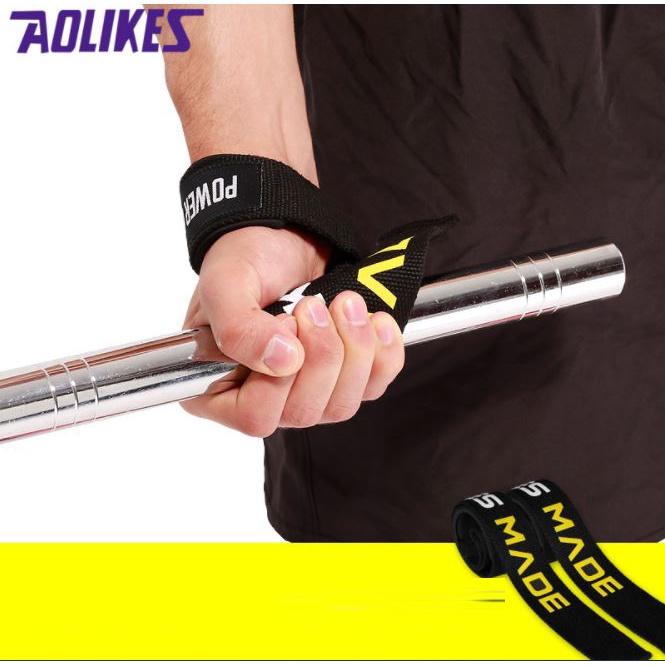 Dây Kéo Lưng Lifting Straps Hỗ Trợ Các Bài Tập Kéo Khi Thể Hình, Tập Gym AOLIKES