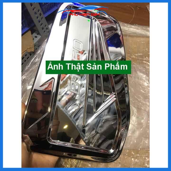 Ốp nắp xăng BT-50 2022-2023 mạ crom bảo vệ chống trầy trang trí ô tô