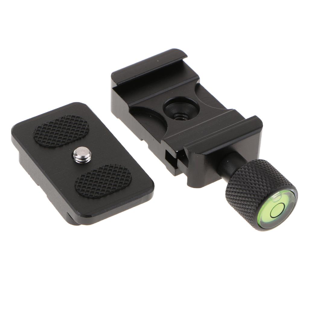 K30 Clamp+1/4'' Mount Quick Release Plate 30mm For Benro Arca Swiss Tripod - Black