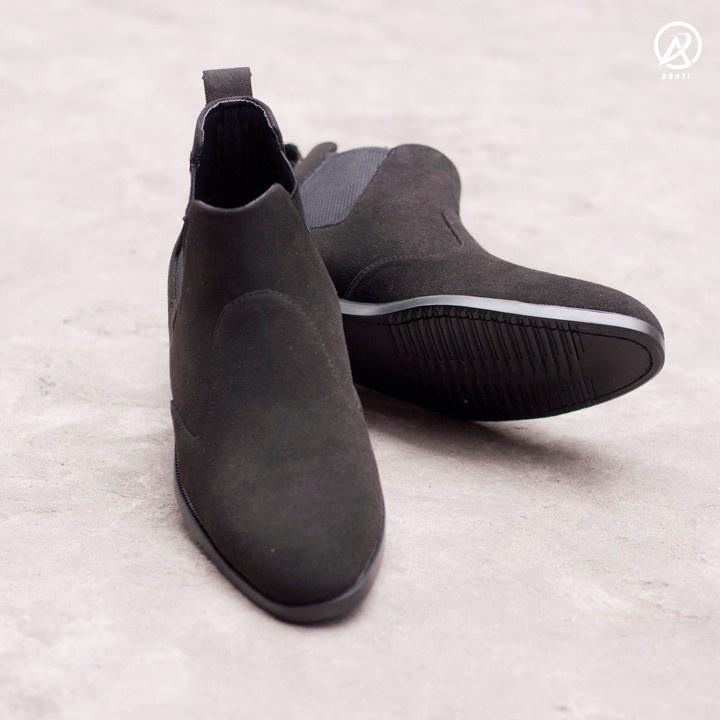 Giày Chealsea Boot Da Lộn Nam AROTI Cao Cổ Chất Đẹp Cao Cấp,Đế Khâu Siêu Bền, Tăng Chiều Cao 3cm Đủ size CB520-BUD