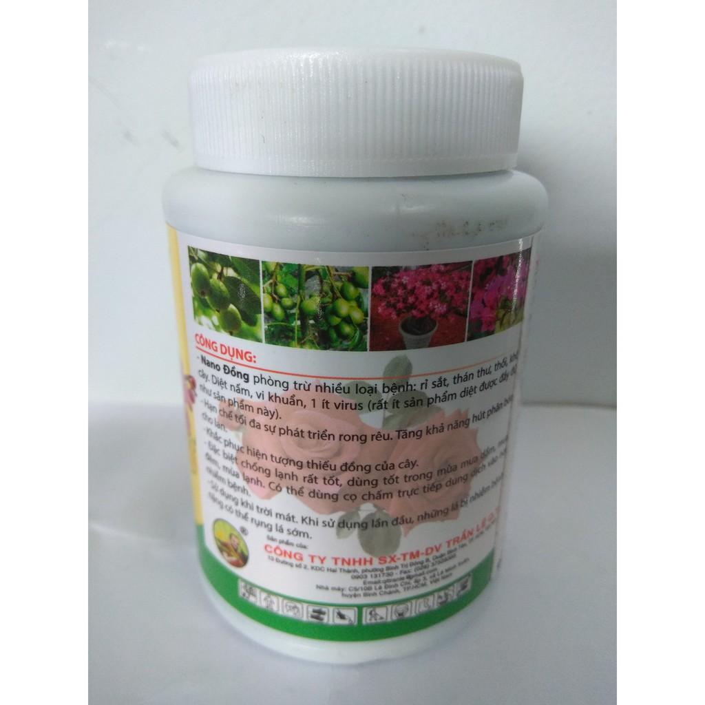 Phân bón vi lượng Nano Đồng xanh cây sạch bệnh - chai 100ml