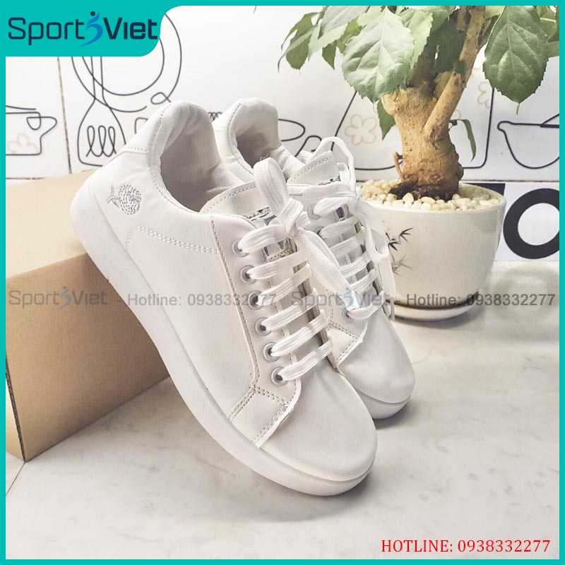 Giày thể thao sneaker nữ phong cách hàn quốc, màu trắng đế cao HMS-HC88