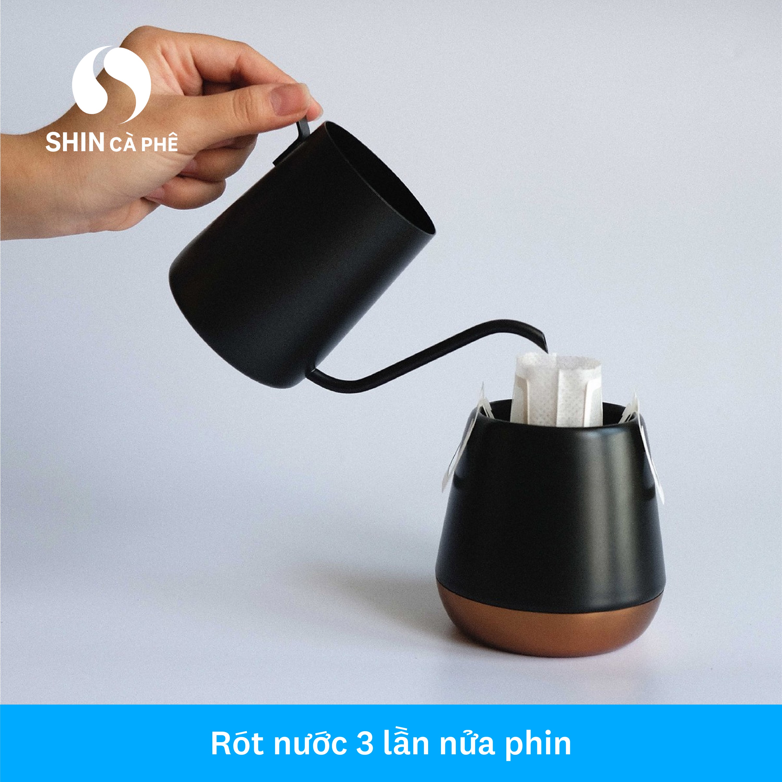 SHIN Cà Phê - A Lưới Blend Phin Giấy tiện lợi hộp 5 gói