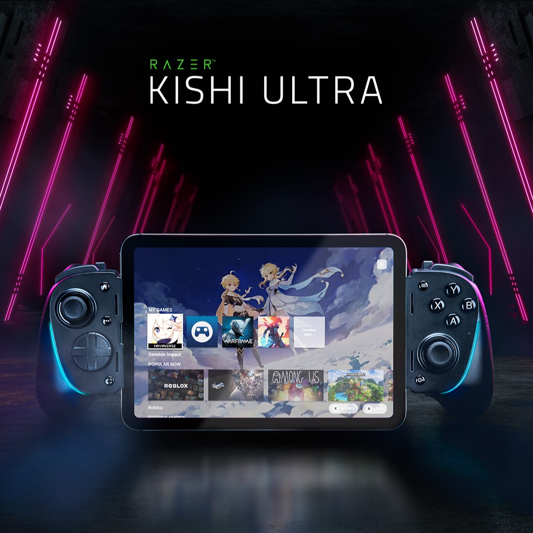 Razer Kishi Ultra - Tay Cầm Chơi Game dành cho thiết bị iPhone, Android và iPad Mini - Hàng chính hãng