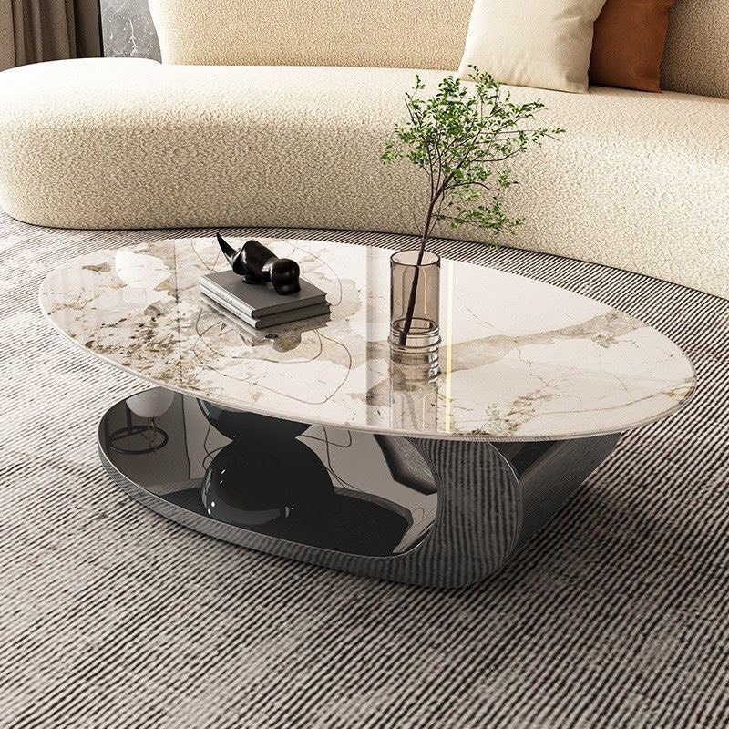 Bàn trà, bàn sofa mặt đá , chân sắt Tầm Nhìn Mới