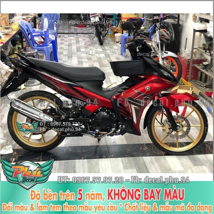 Tem rời Exciter 135 Lc đỏ đen -1
