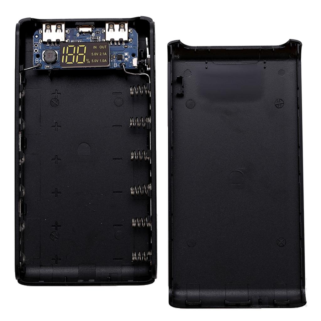 Portable Charger 6 Battery Packs 2-Port Power Bank Portable Battery Charger Case for iPhone, iPad, and other Smart Devices