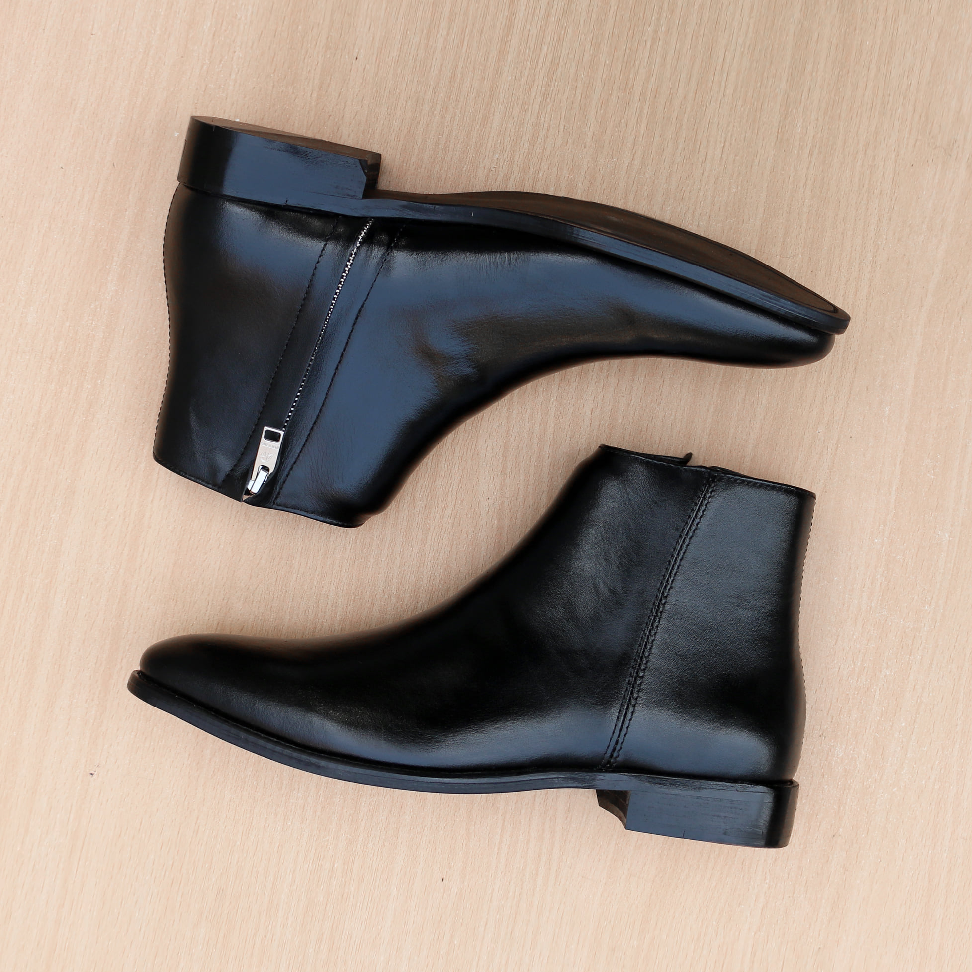 Chelsea Boots Nam Khóa Kéo Chất Liệu Cao Cấp Ít Nhăn Cực Ôm Chân