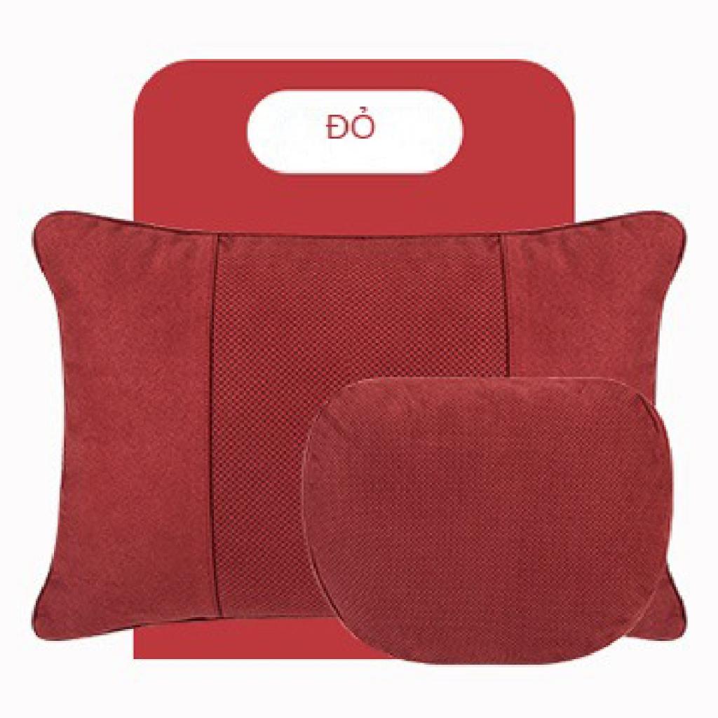 Gối tựa đầu ô tô nhiều lỗ thoáng khí và tựa lưng chất liệu da lộn mercedes maybach S-Class 2024 - Kem, Kem