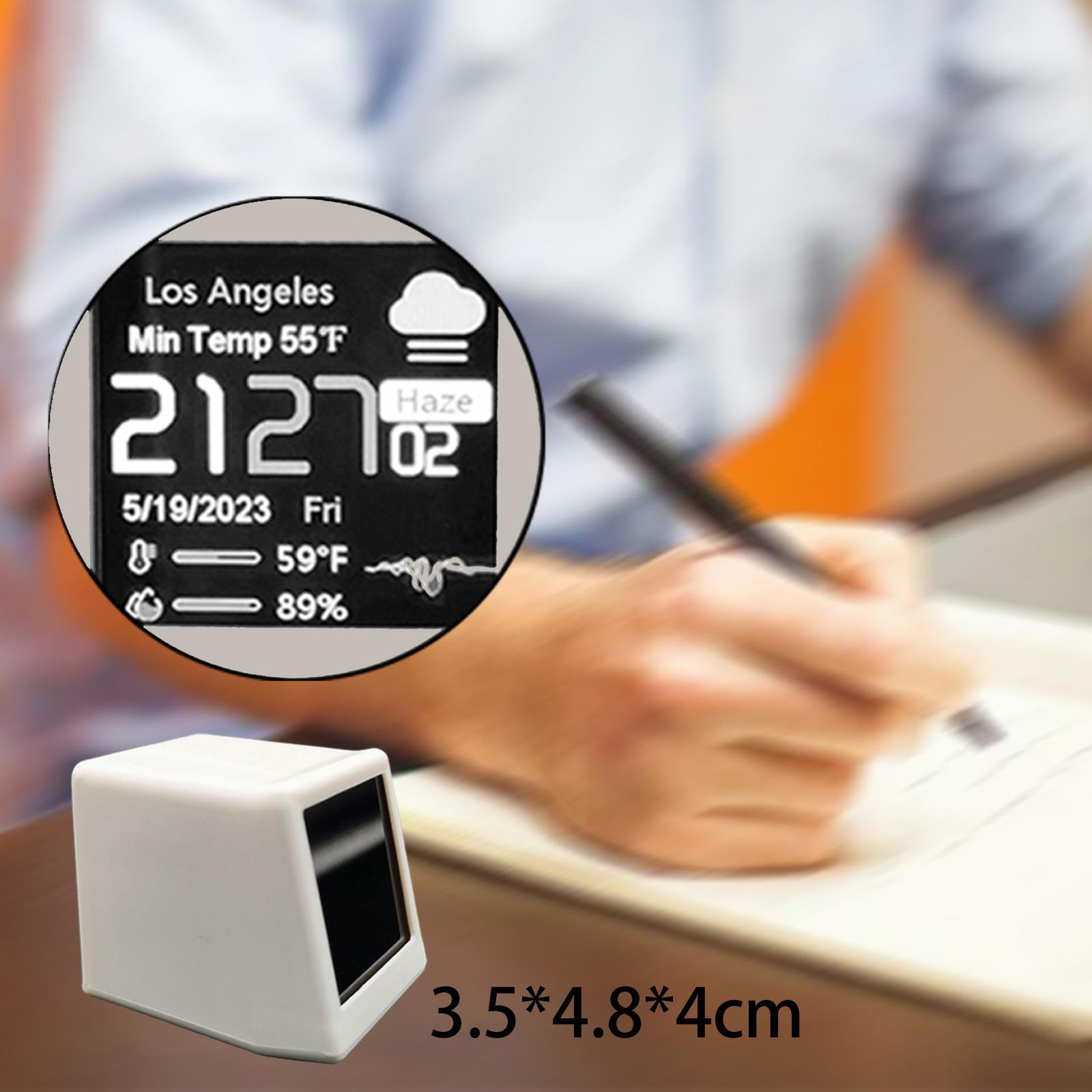 Smart Weather Station Modern Digital Clock for Study Office Living Room