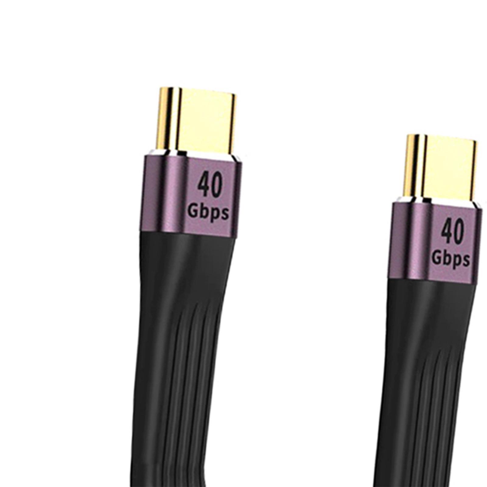 Short USB C Cable 100W 0.5ft 8k for 4/3 Docking