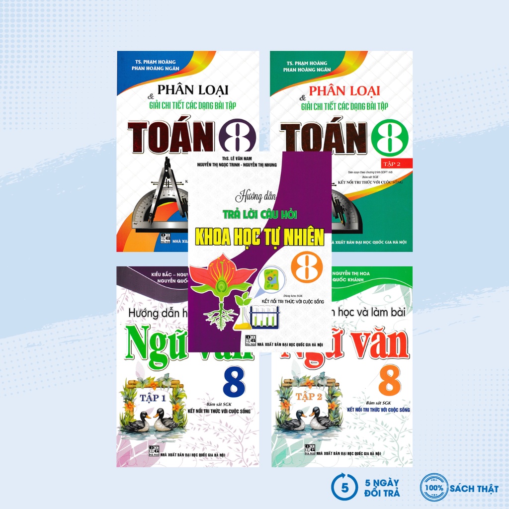 Combo Bộ Sách Tham Khảo Toán - Văn - Khoa Học Tự Nhiên Lớp 8  -HA