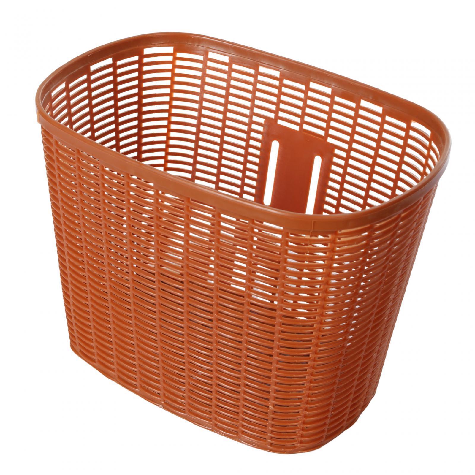 Bike Basket Carrier Pannier Bike Accessory Imitation Rattan Handlebar Basket
